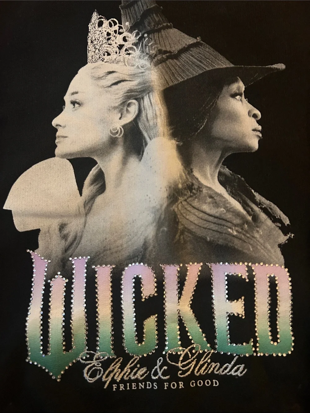 Girls Wicked Graphic Crewneck Sweatshirt - Black